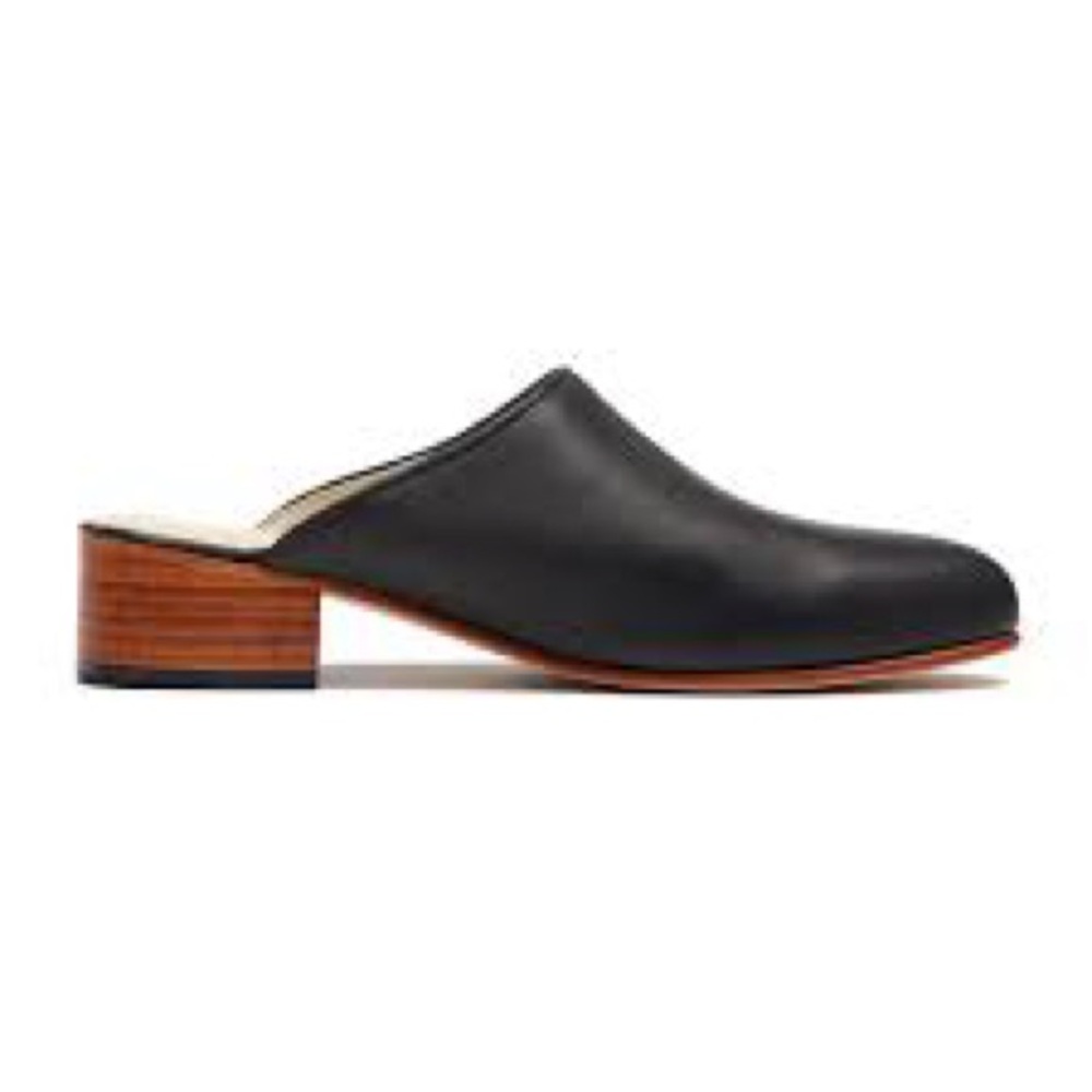 Nisolo Mariella Black Leather Women's Mules 8